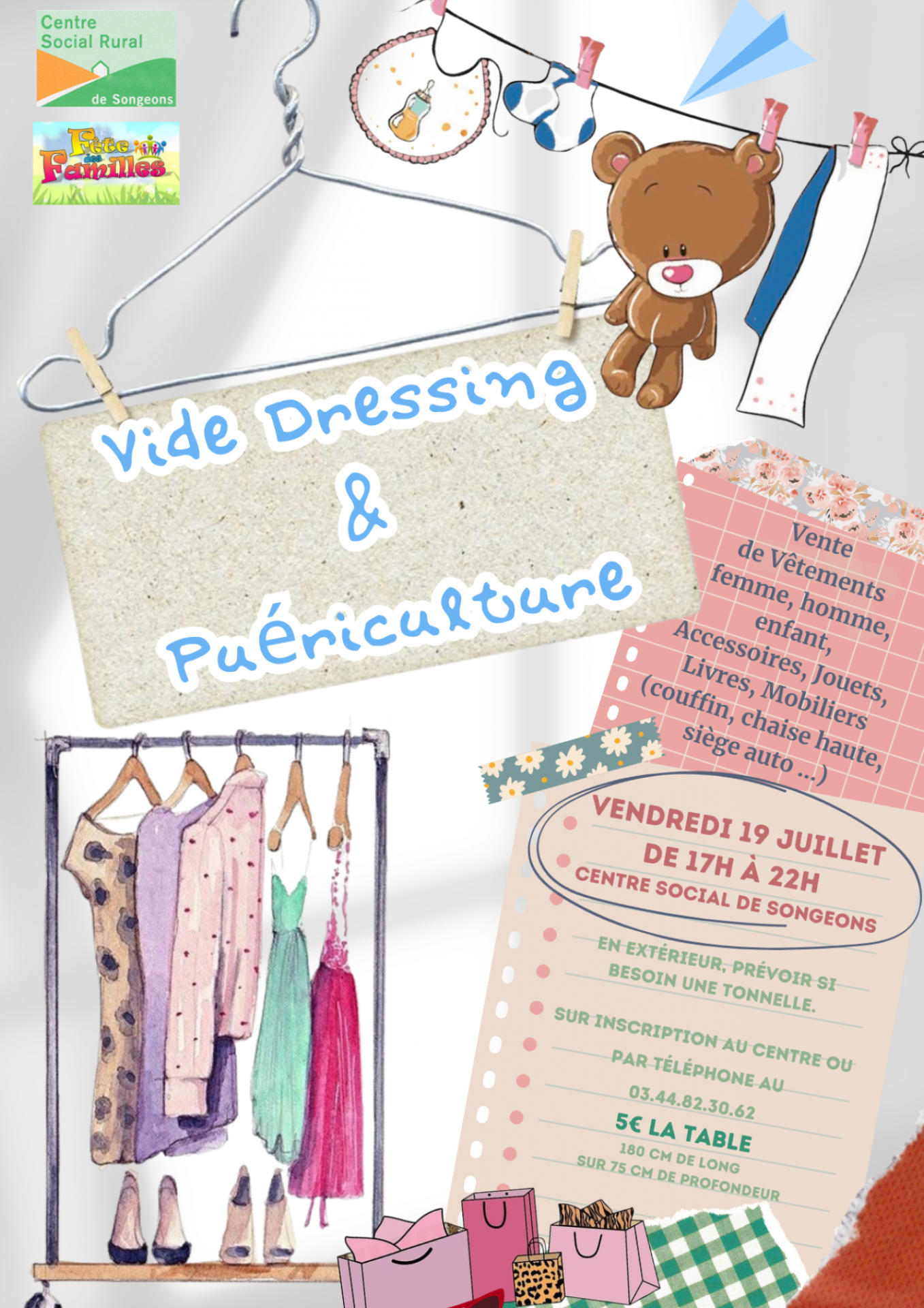 Affiche vide dressing fete famille 2024